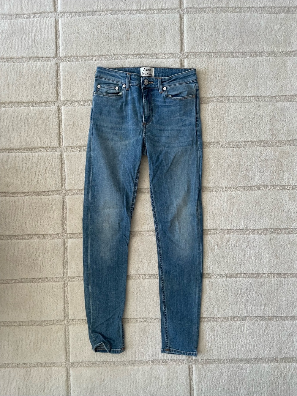 Acne Skinny Jeans in Medium Blue Wash